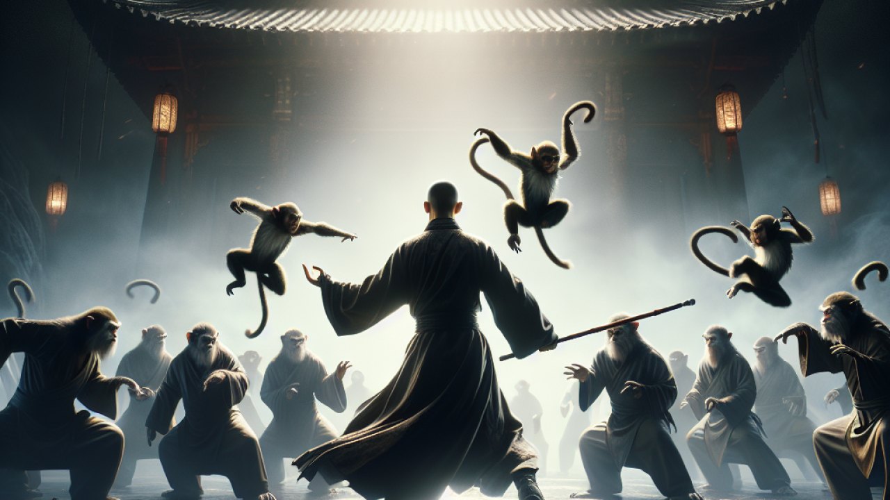 9 Monkeys of Shaolin Türkçe Yama kapak görseli