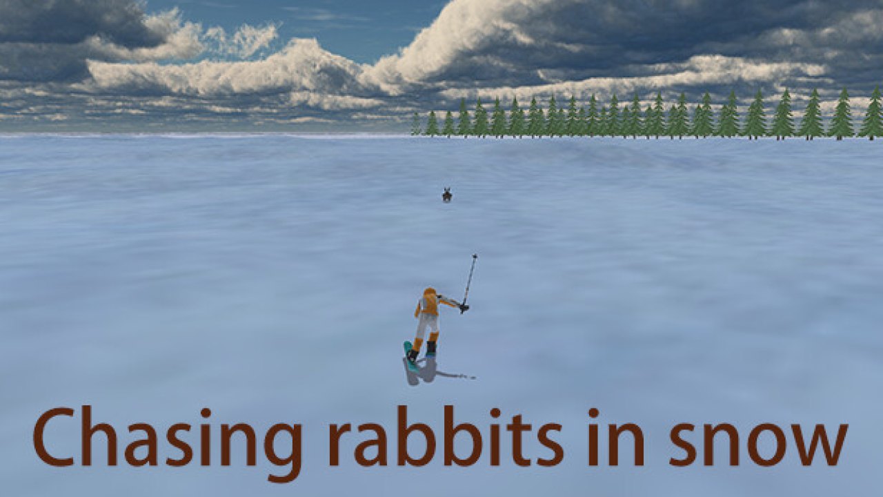 Chasing rabbits in snow Türkçe Yama kapak görseli