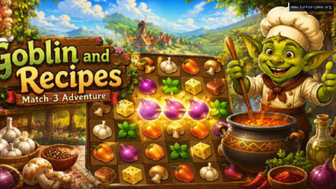 Goblin and Recipes: Match-3 Adventure Türkçe Yama kapak görseli