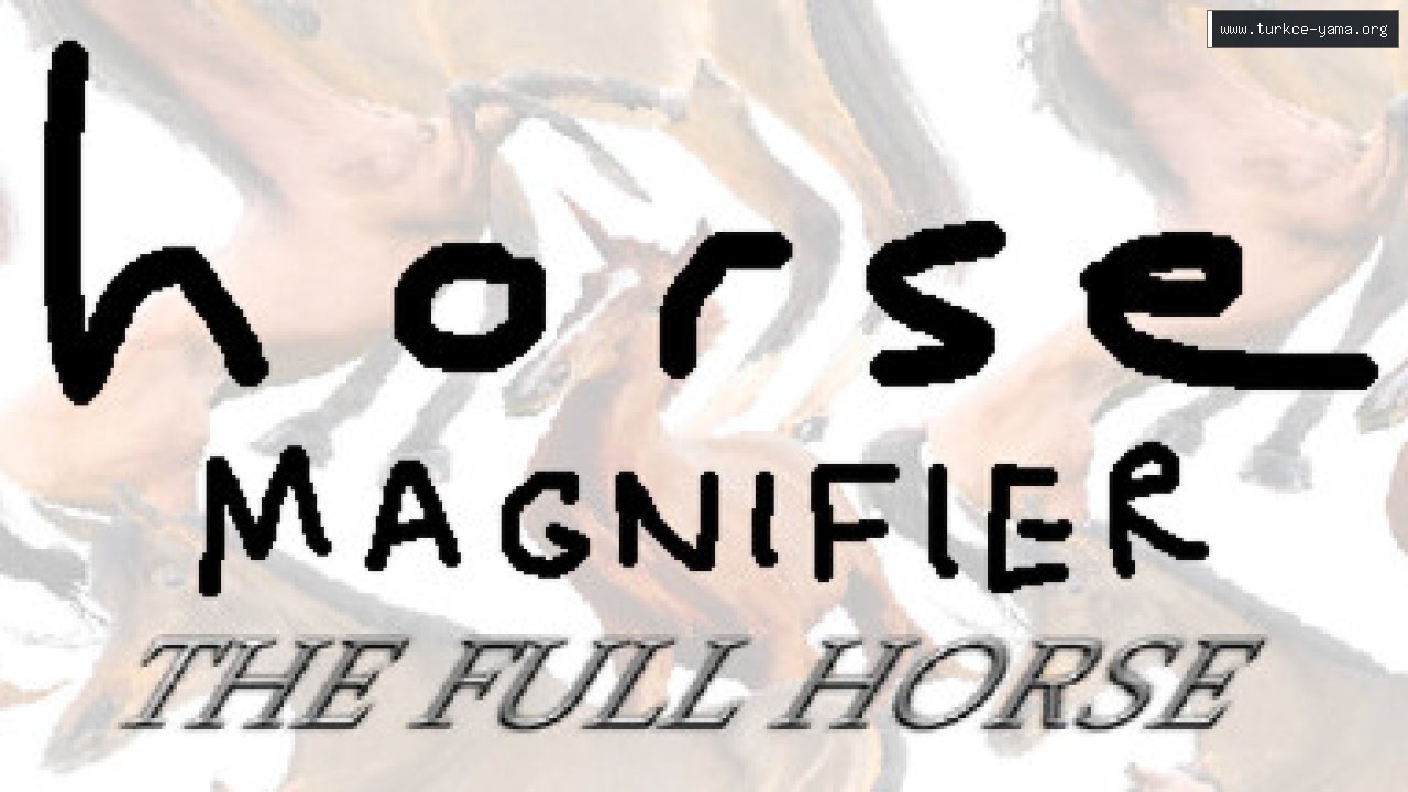 Horse Magnifier: The Full Horse Türkçe Yama kapak görseli